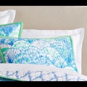 Lilly Pulitzer “Oh Shello” reversible king Sham